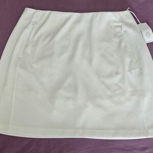 Tory Sport Off-White Mini Skirt